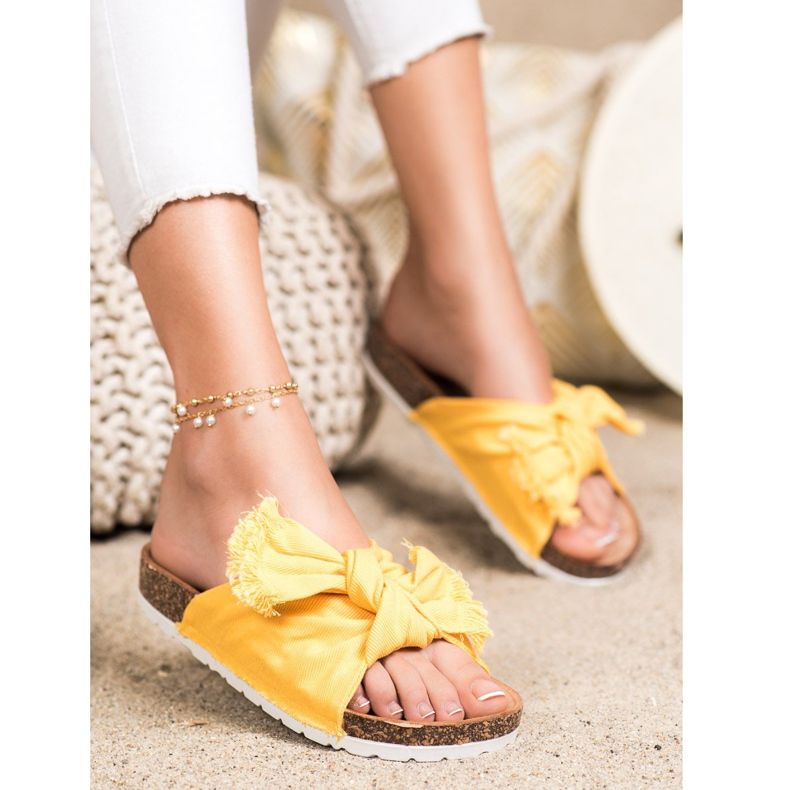 Forever Folie Mukavat tekstiilitossut keltainen 1