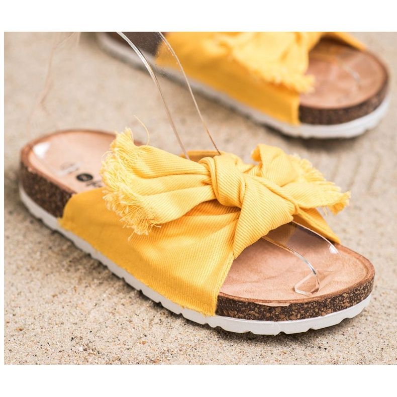 Forever Folie Mukavat tekstiilitossut keltainen 2