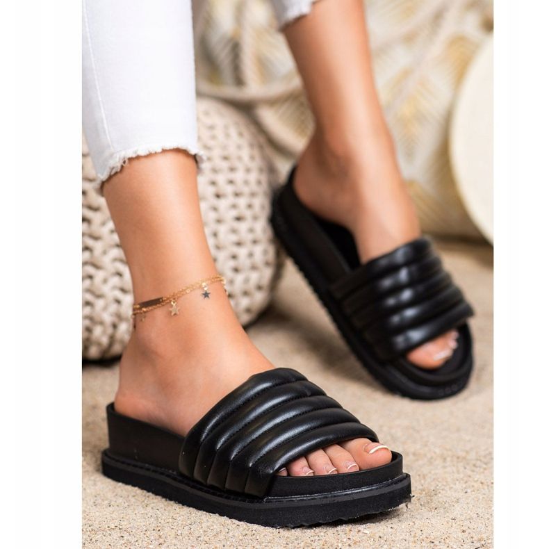 Seastar Kevyet Eco -nahkatossut musta 1