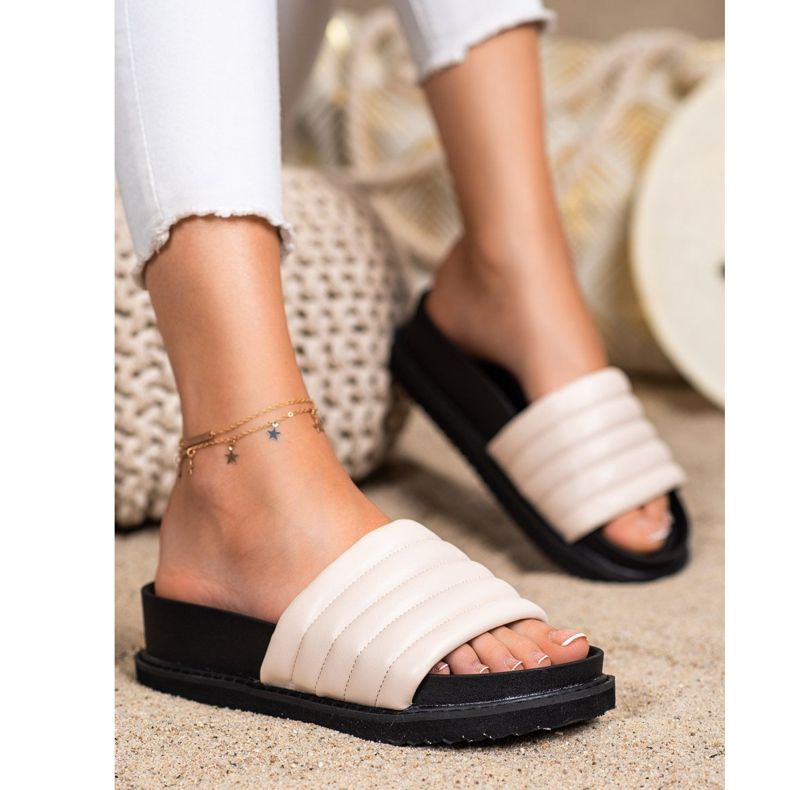 Seastar Kevyet Eco -nahkatossut beige 1