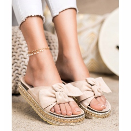 SHELOVET Espadrilles -tossut jousella beige 1
