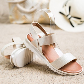 Best Shoes Muodikas Slip-On sandaalit kultainen 1