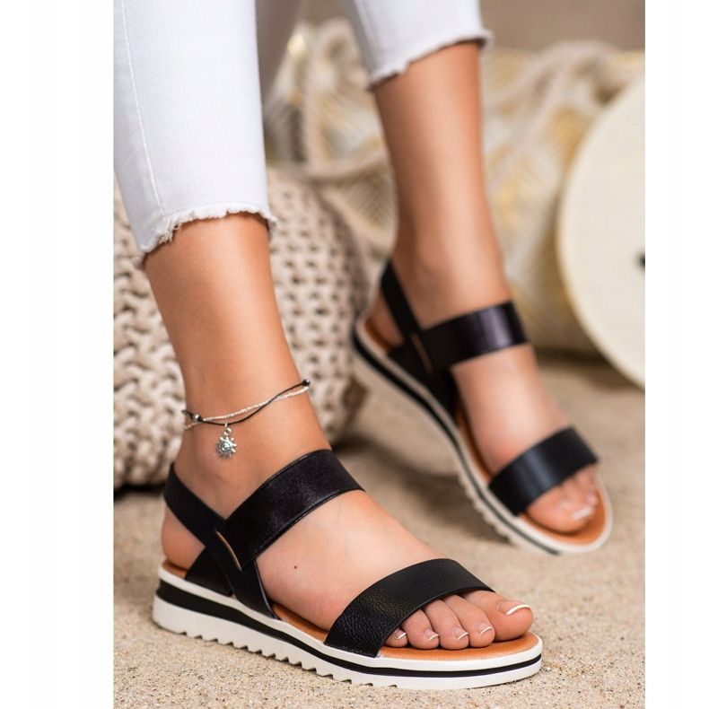 Best Shoes Muodikas Slip-On sandaalit musta 2