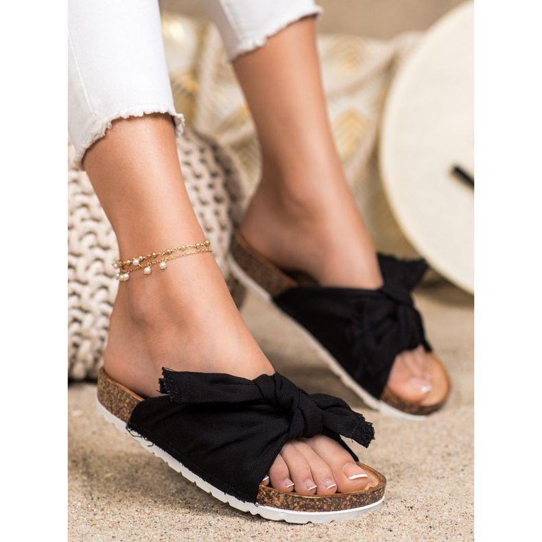 Forever Folie Mukavat tekstiilitossut musta 1