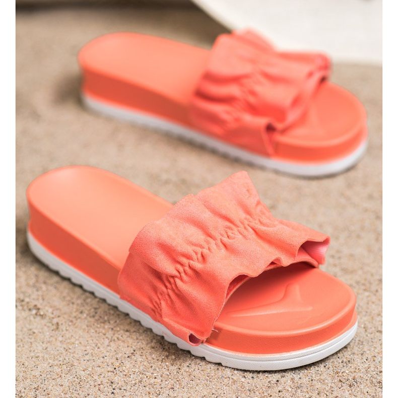 SHELOVET Korallitossut alustalla oranssi vaaleanpunainen 1