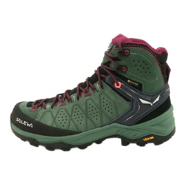 Salewa Ws Alp Trainer 2 Mid Gtx W 61383-5085 vaelluskengät musta vihreä 1