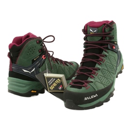 Salewa Ws Alp Trainer 2 Mid Gtx W 61383-5085 vaelluskengät musta vihreä 3