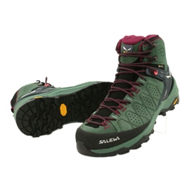 Salewa Ws Alp Trainer 2 Mid Gtx W 61383-5085 vaelluskengät musta vihreä 4