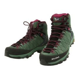 Salewa Ws Alp Trainer 2 Mid Gtx W 61383-5085 vaelluskengät musta vihreä 2