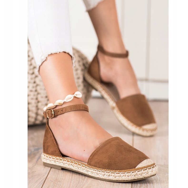Kayla Ruskeat espadrillit soljella 1