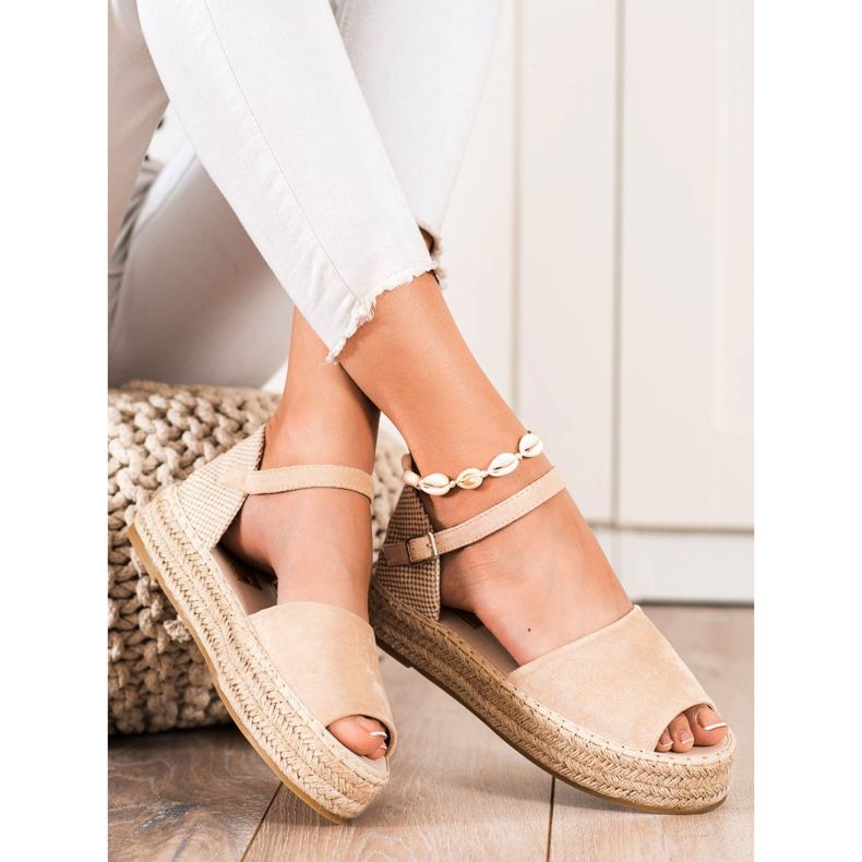 Bestelle Avaa varpaiden espadrillit beige 1