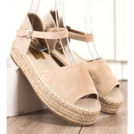 Bestelle Avaa varpaiden espadrillit beige 2