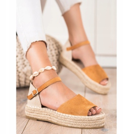 Bestelle Avaa varpaiden espadrillit beige ruskea 1