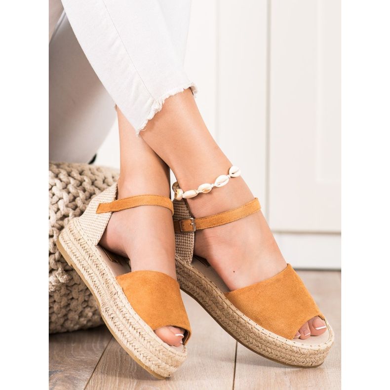 Bestelle Avaa varpaiden espadrillit beige ruskea 2