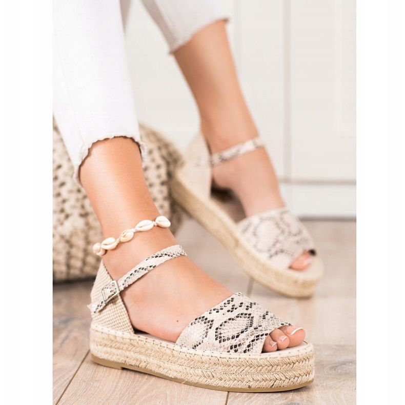 Bestelle Avaa varpaiden espadrillit beige 1