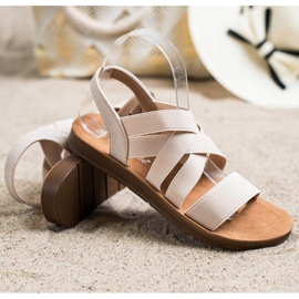 Super Mode Slip-on sandaalit hihnoilla beige 1