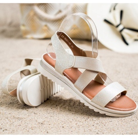 Best Shoes Slip-on sandaalit glitterillä kultainen 1