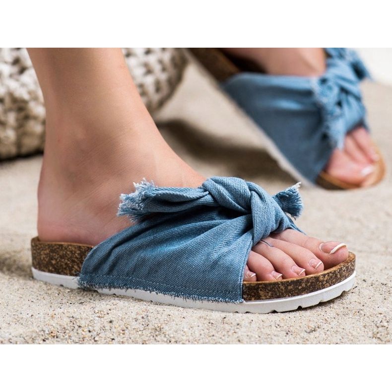 Forever Folie Mukavat tekstiilitossut sininen 2