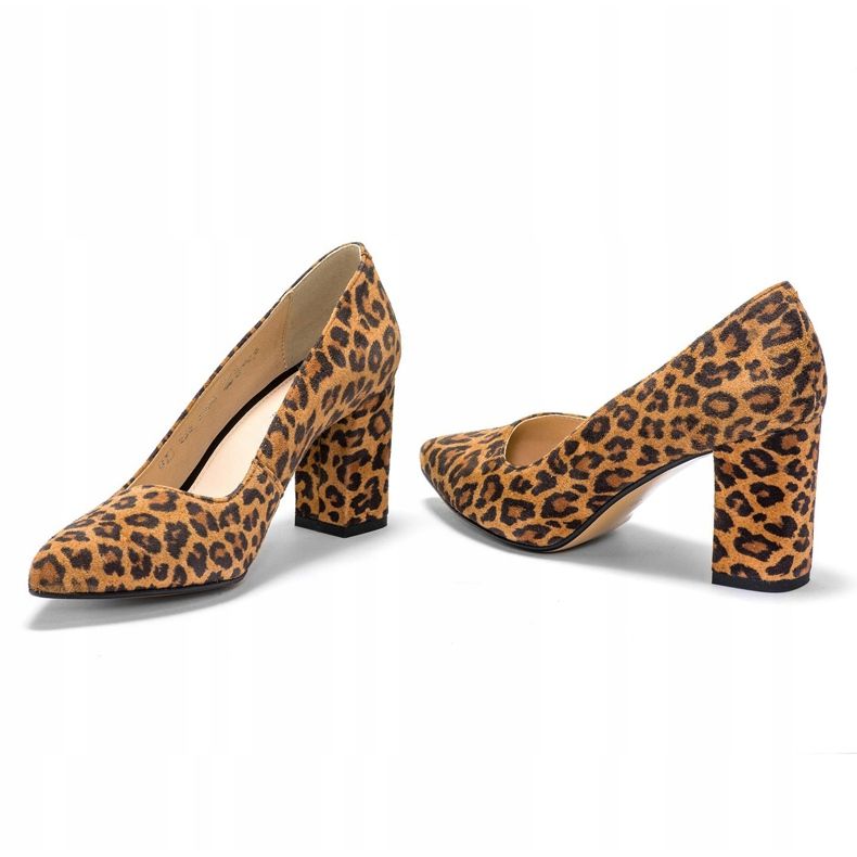 Marco Shoes Marco 1066P pantterinahkapumput ruskea 2