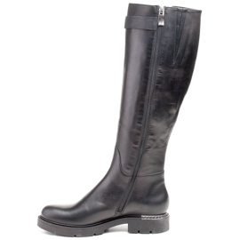 Marco Shoes Mustat 1340K saappaat, joissa metallisia yksityiskohtia 2