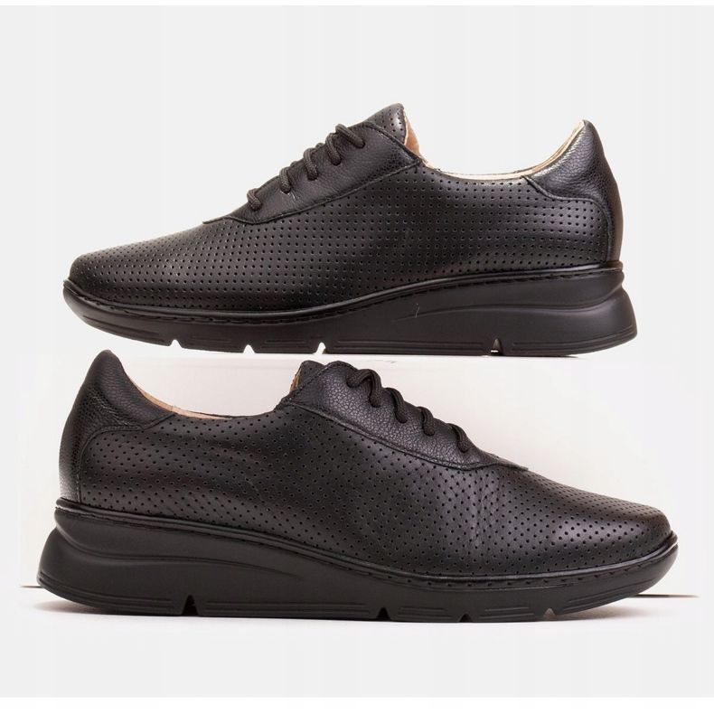 Radoskór Mukavat mustat naisten kengät leveämmälle jalalle 1