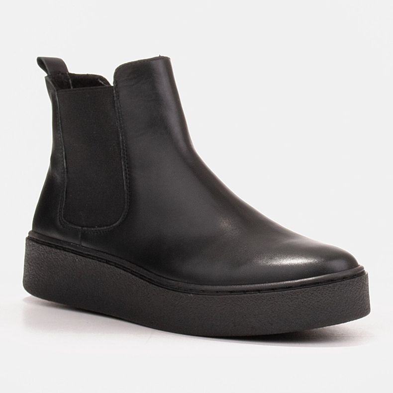 Marco Shoes Matalat saappaat pehmeää luonnonnahkaa musta 1