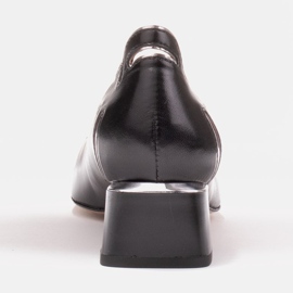 Marco Shoes Naisten avokkaat, joissa kukkakuvio matalalla kantapäällä musta 1