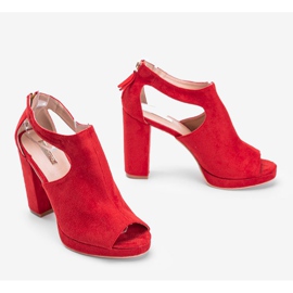 Atlantin punaiset varvassandaalit punainen 1