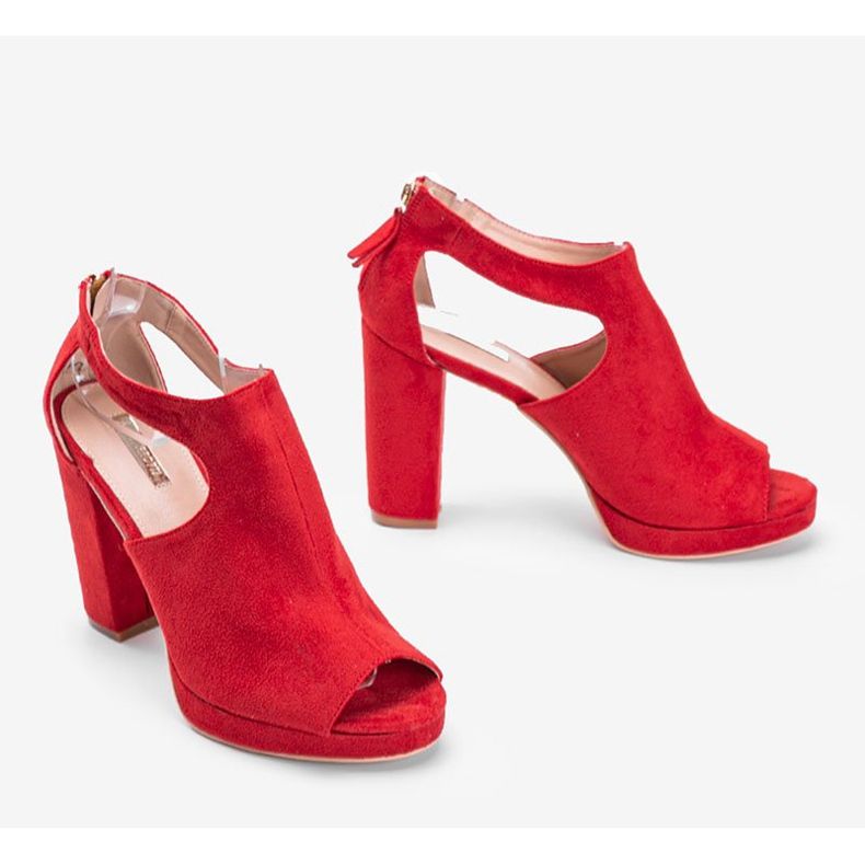 Atlantin punaiset varvassandaalit punainen 1