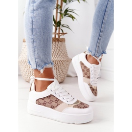 Urheilujalkineet Lenkkarit lavalla valkoinen ja kultainen Allisone 2