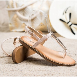 Seastar Varvassandaalit koristeella beige 1