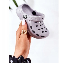 Lasten tohvelit vaahto Kroks Grey Lucas harmaa 2