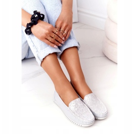 Naisten nahkakengät S.Barski 97630 Harmaa 3