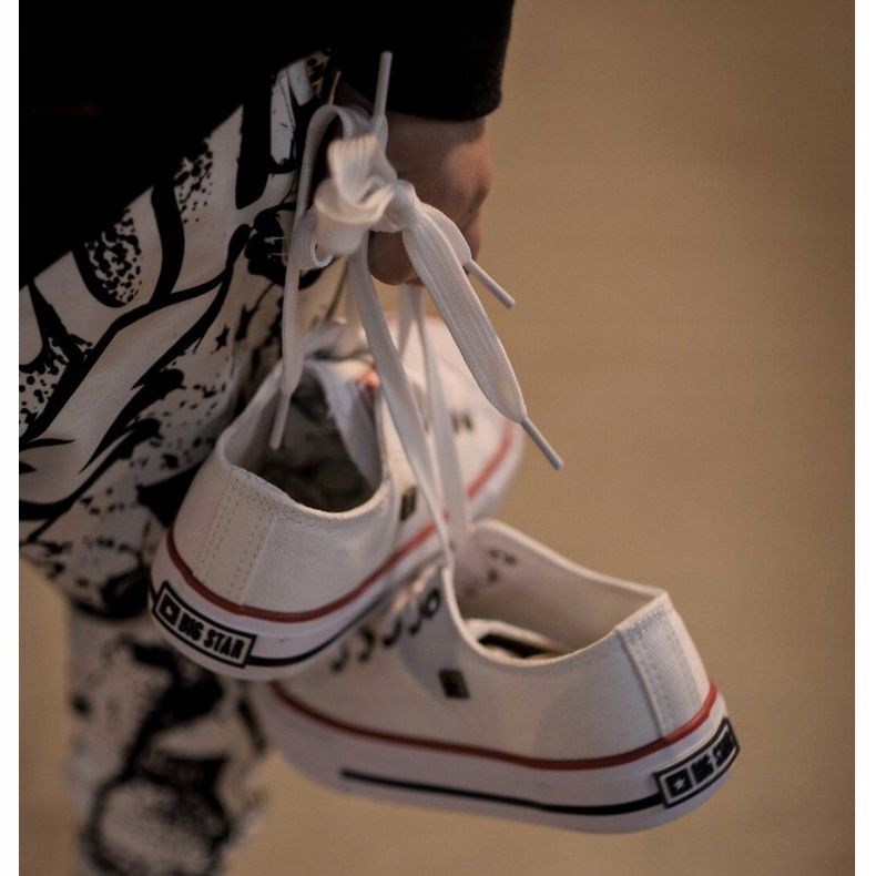 Lasten Classic Matalavartiset tennarit Big Star HH374089 Valkoinen 2