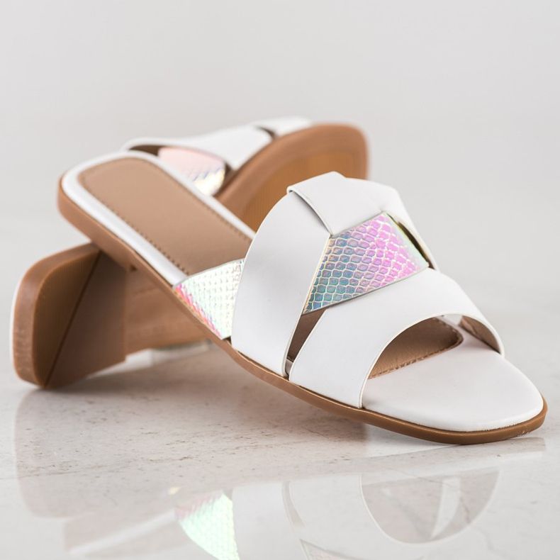 SHELOVET Tossut, joissa on Holo -insertti valkoinen 1