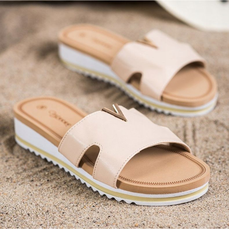 Groto Gogo Klassiset mukavat tossut beige 1