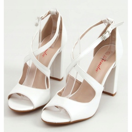 Valkoiset korkokengät S-837 Valkoinen 1