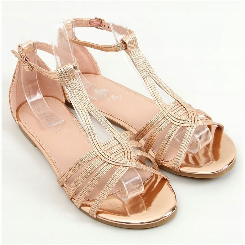 Champagne naisten sandaalit SM0024 Champagne kultainen 1