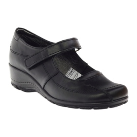 Pumput kiiloilla luonnonnahkaa Angello 371 musta 1