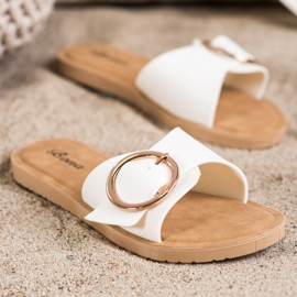 Bona Tossut koristeellisella soljella valkoinen 1