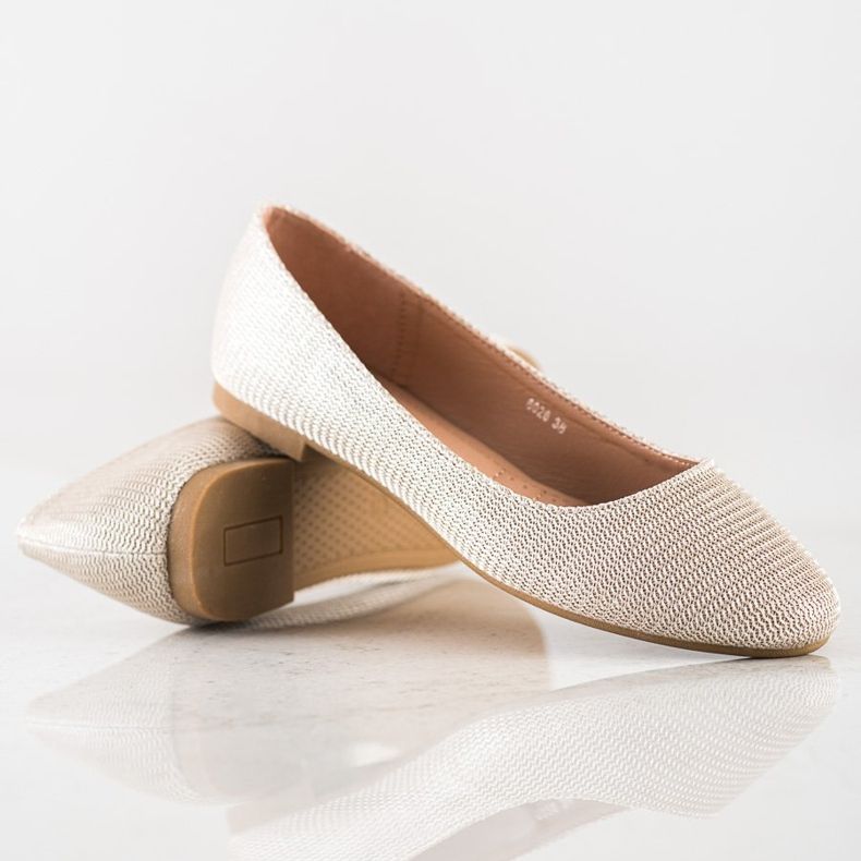 Super Mode Klassinen ballerina glitterillä kultainen 1