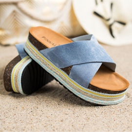 SHELOVET Siniset mokkanahkatossut sininen 1