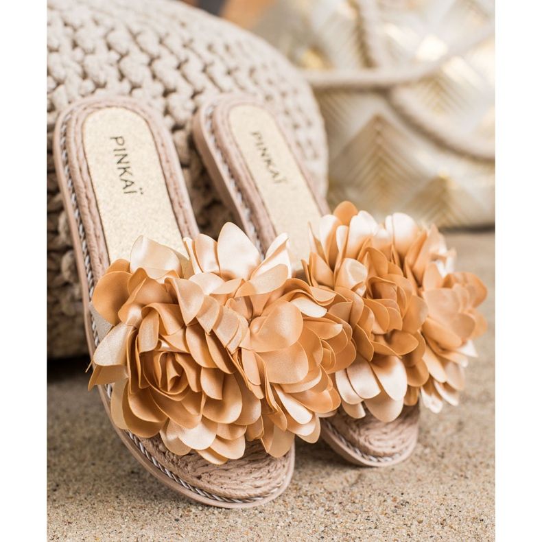 SHELOVET Beige tossut kukka 1