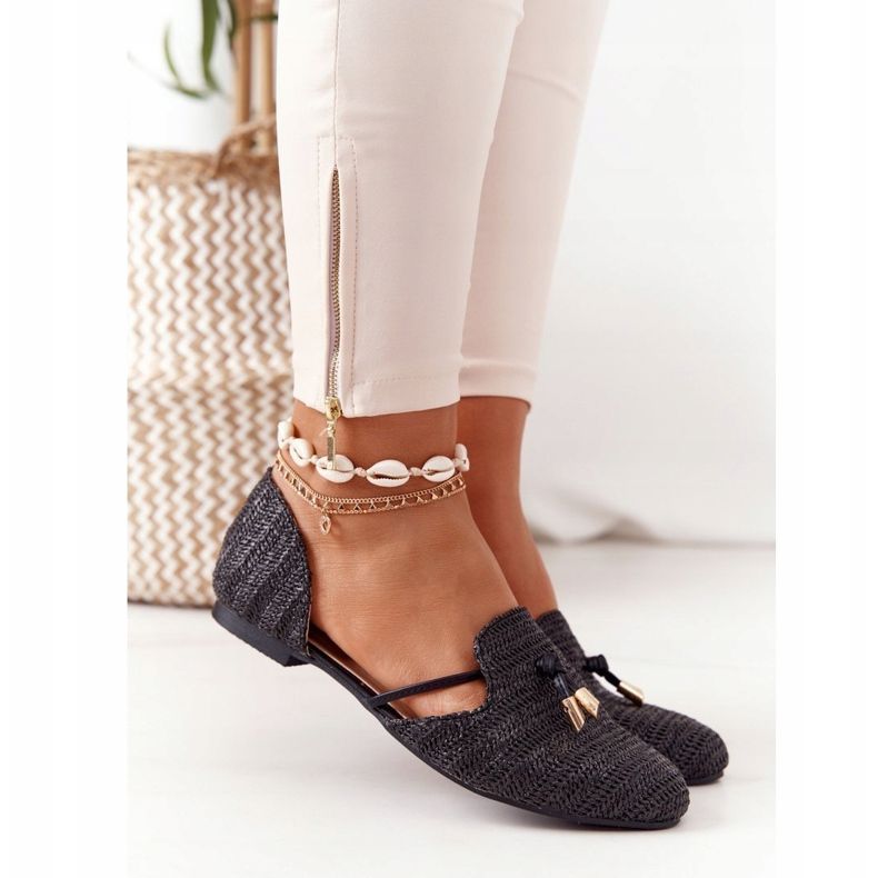 Ballerinat Spitzissä, punottu viiva Lu Boo Black musta 2