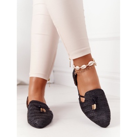 Ballerinat Spitzissä, punottu viiva Lu Boo Black musta 1