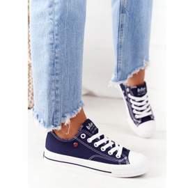 Naisten lenkkarit Lee Cooper LCW-21-31-0095L Navy Blue valkoinen tummansininen 1