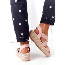 Big Star Kiilahihnat, joissa on ribbikuvioinen iso tähti HH274413 Pinkki vaaleanpunainen 3