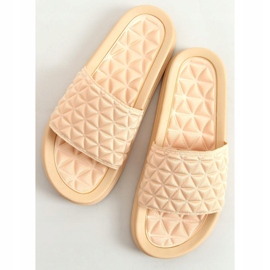 Naisten beige tossut 10-251 Beige 1