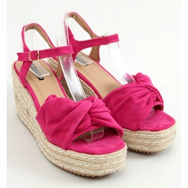 Sandaalit espadrillit fuksiakiiloissa WH-3K63 Fuchsia vaaleanpunainen 1 Sandaalit espadrillit fuksiakiiloissa WH-3K63 Fuchsia vaaleanpunainen 1