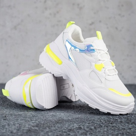 SHELOVET Tennarit, joissa keltaiset lisäosat valkoinen 1